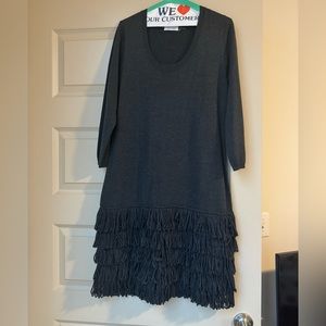 Calvin Klein ruffled bottom dress